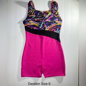 Colorful Abstract Print Leotard